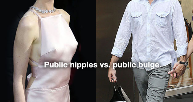 public nipples vs public bulge